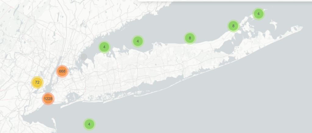 1909 water quality sample site clusters